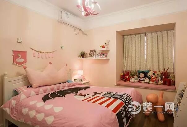 郑州75平两居室现代北欧风格儿童房装修效果图