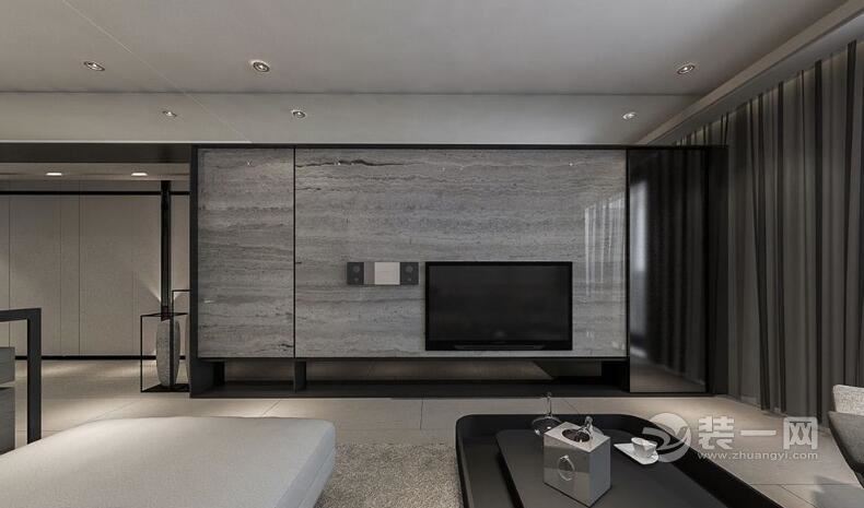 客厅背景墙造型 极简风格装修效果图 165平米装修效果图