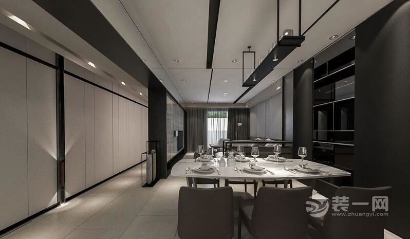 餐厅设计 极简风格装修效果图 165平米装修效果图