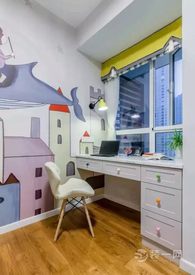 90平米现代简约风格儿童房装修实景图