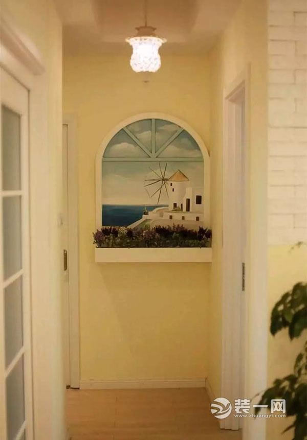 地中海风格走廊装修实景图