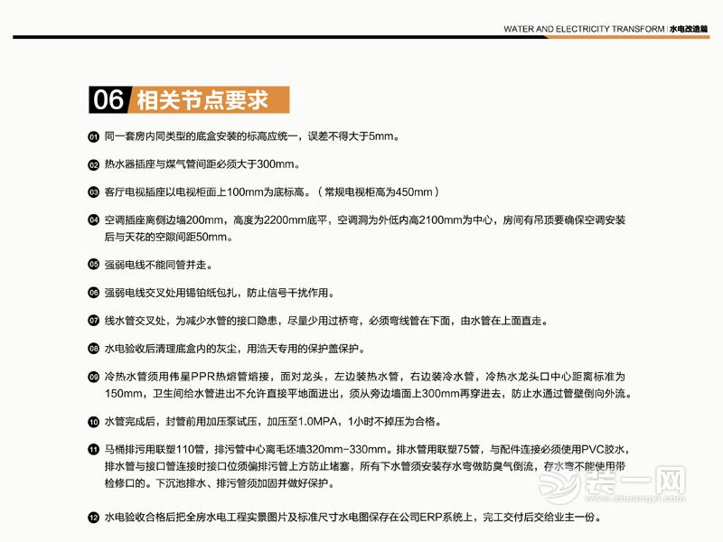 深圳浩天装饰公司水电改造施工工艺