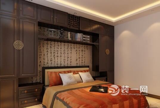 郑州北张小区155平三居室中式风格卧室装修效果图