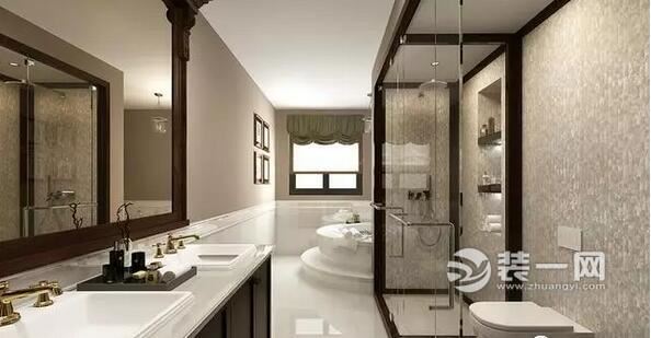 现代古典别墅浴室装修效果图