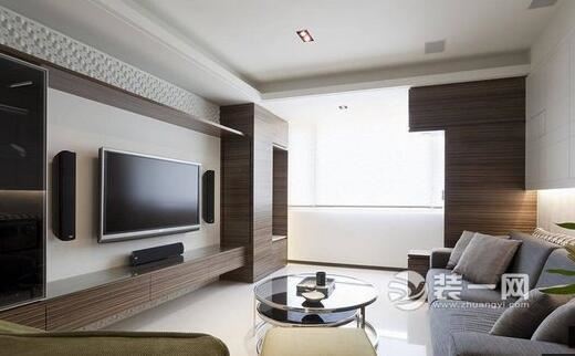 长沙85平两居室客厅现代简约装修案例