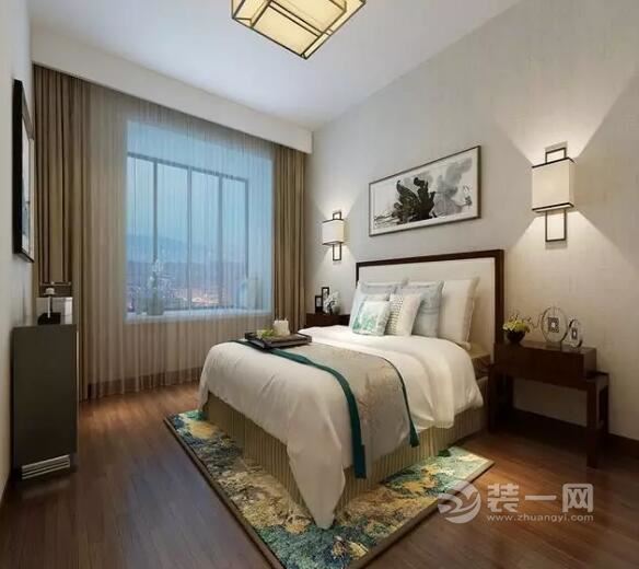 新中式四居卧室装修效果图