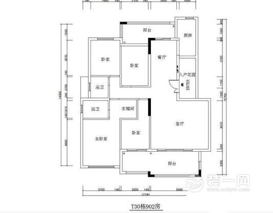 175平米户型图