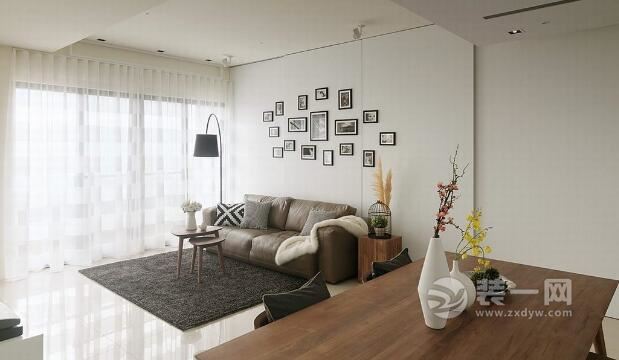 白色调现代简约风格客厅装修效果图