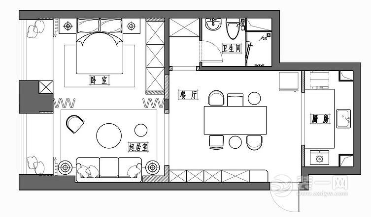 小户型装修户型图