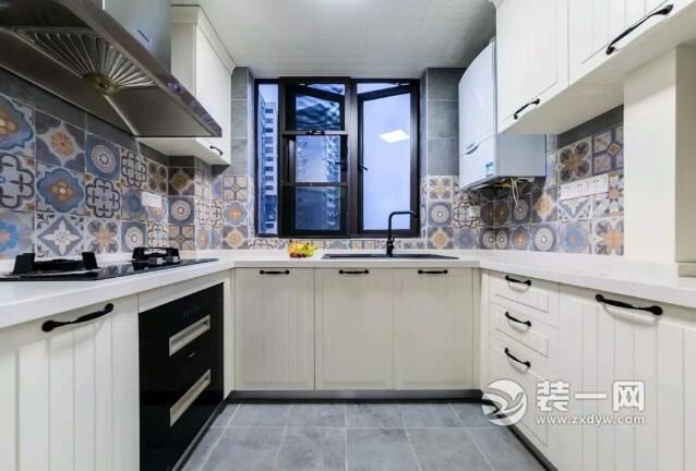 平顶山小户型93平三居室现代北欧风格厨房装修效果图
