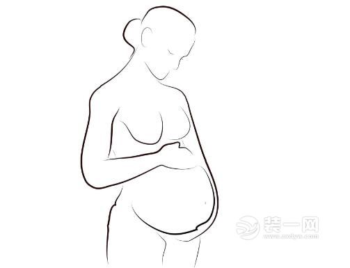 怀孕简笔画