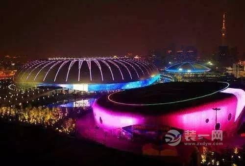 2017天津全运会比赛场馆夜景
