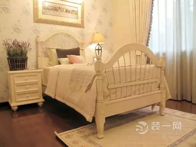 140平米现代美式风格卧室装修实景图