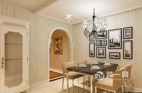 太原127平三居室现代简约客厅餐厅装修效果图
