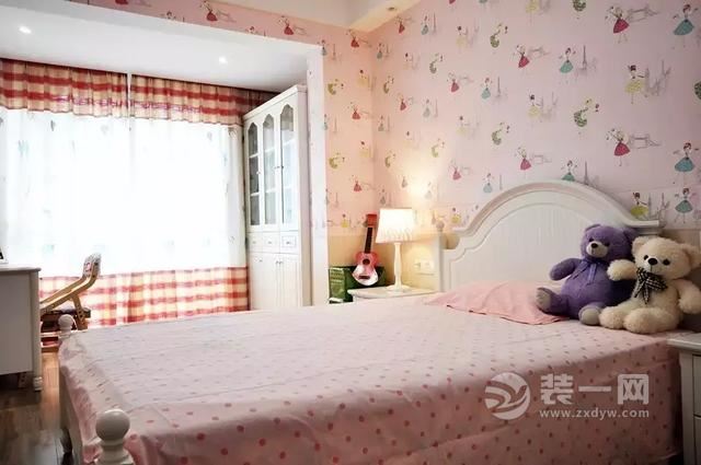 中式美式混搭风格儿童房装修效果图