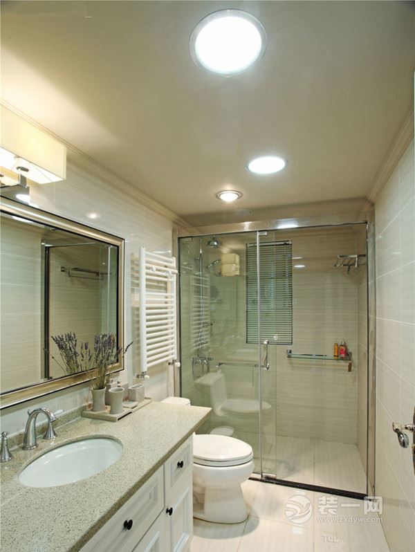 中式风格三居室案例卫生间图片