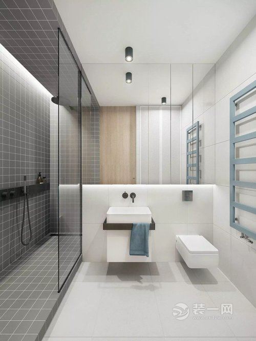 114平米三居室日韩风格设计卫生间图片