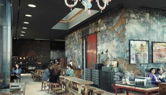 权志龙咖啡厅工业风装修风格图片