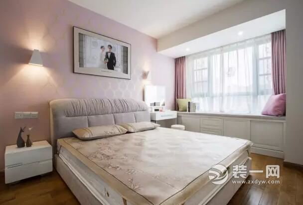 郑州83平两室两厅卧室装修设计案例 