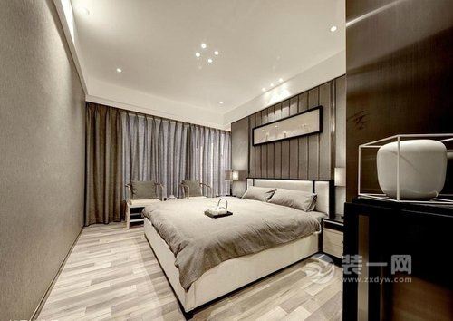 三居室新中式风格设计案例卧室图