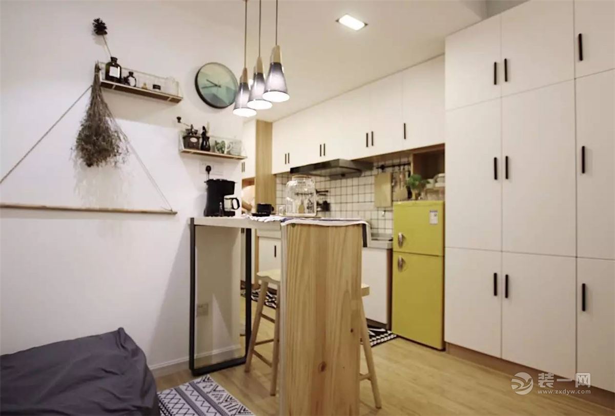 30平米北欧风格单身公寓装修效果图