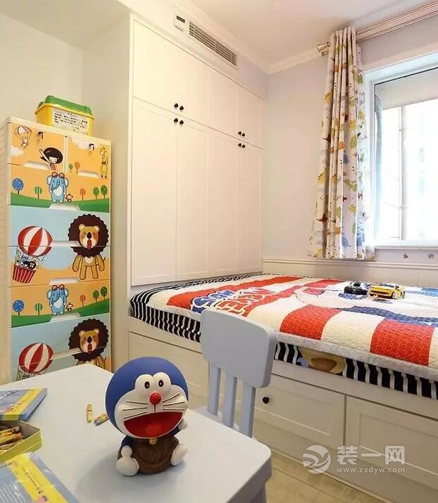 明光92平美式风格三居室儿童房装修效果图
