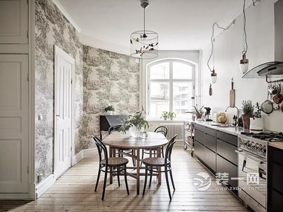 57平米北欧风格小户型餐厅厨房装修设计