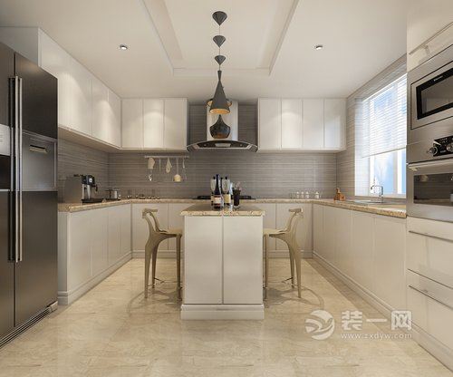 200平米复式现代简约风格厨房厅图