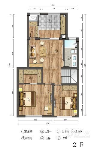 160平米复式楼户型图