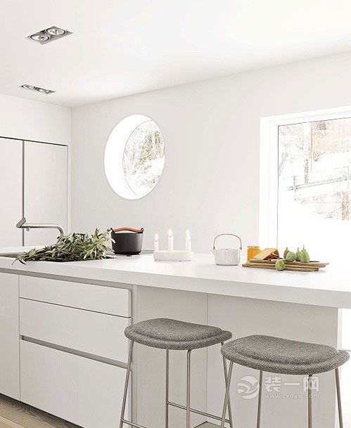 白色厨房设计喜欢白色的你心动了吗