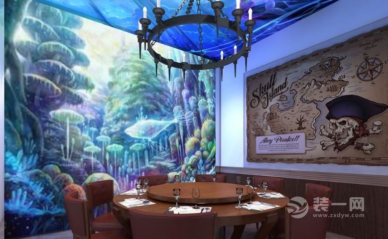 海贼王主题餐厅装修效果图
