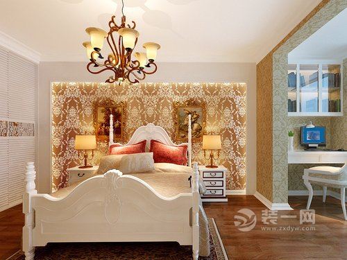 142平米三居室欧式古典装修案例卧室图
