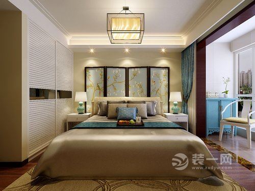 135平米中式古典风格案例卧室图