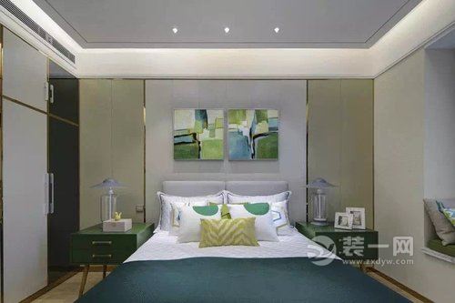 120平米现代简约风格装修案例卧室图