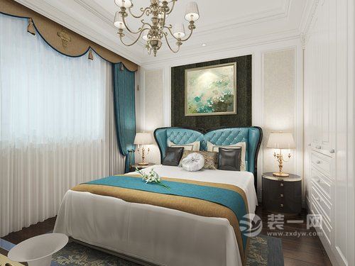 118平米三居西式古典风格装修案例卧室图