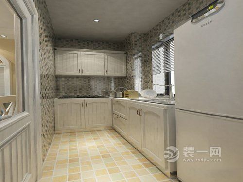 95平米三居室地中海风格装修案例厨房图