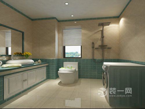 95平米三居室地中海风格装修案例浴室图