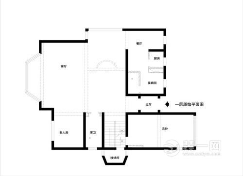 283平米六居室西式古典风装修案例户型图