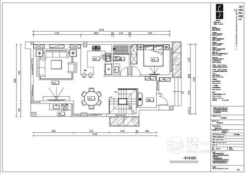  温州153平米三房新中式装修案例户型图