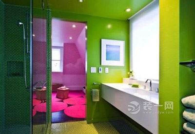 卫浴间缤纷色彩