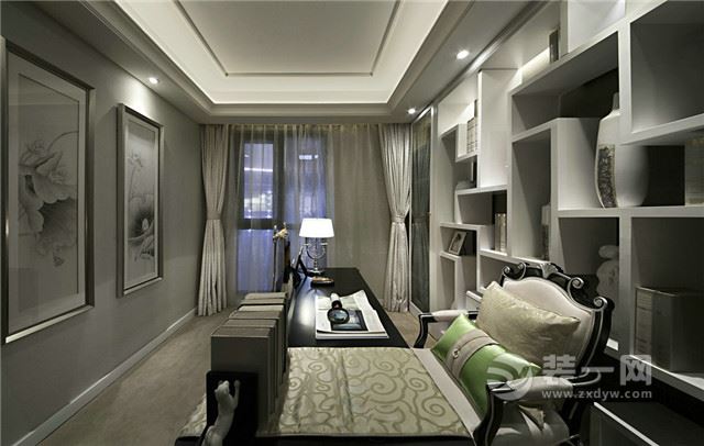 唐山渤海豪庭三室两厅138平米新中式装修案例