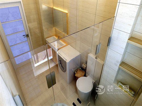 125平三居室西式古典风格装修案例浴室图