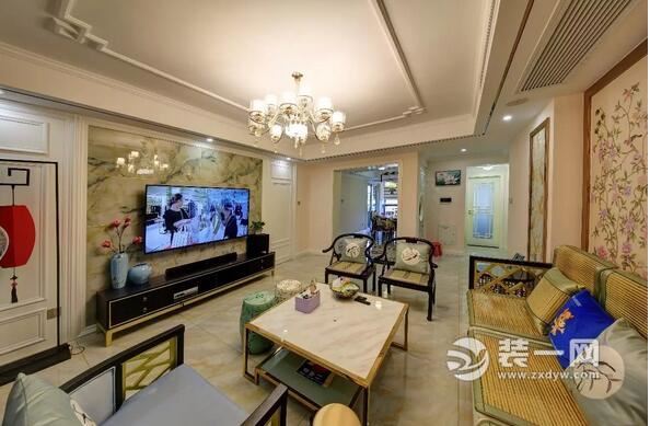 125平新中式三居室装修图片