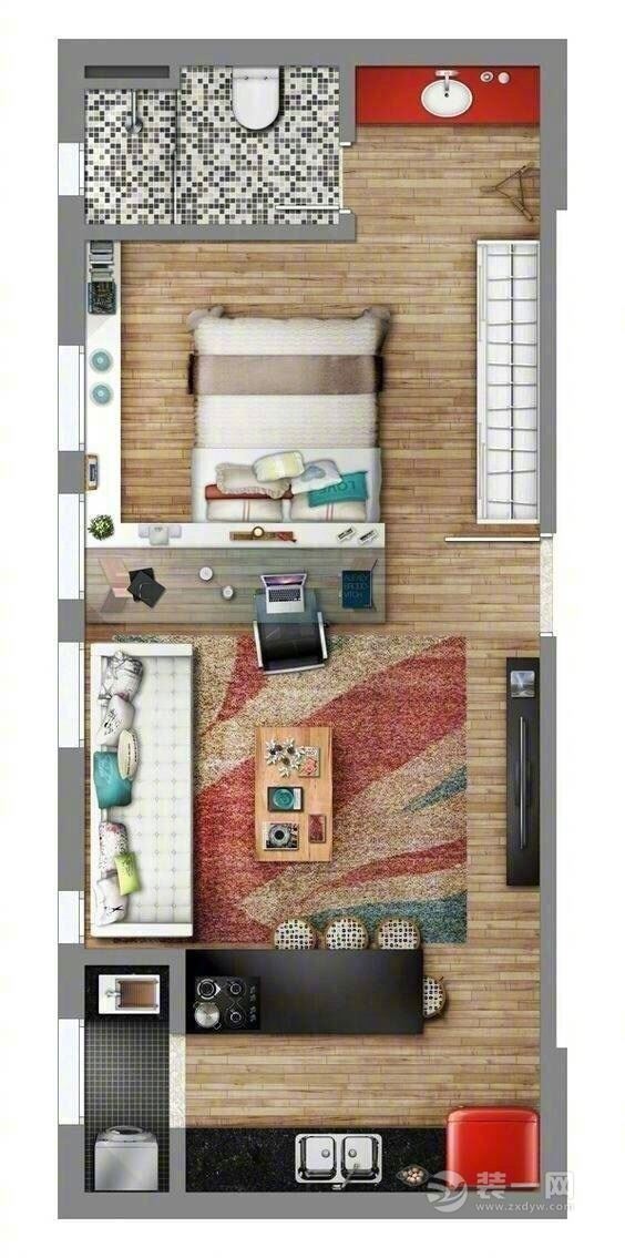 室内装修布局 室内布局图片 单身公寓平面图