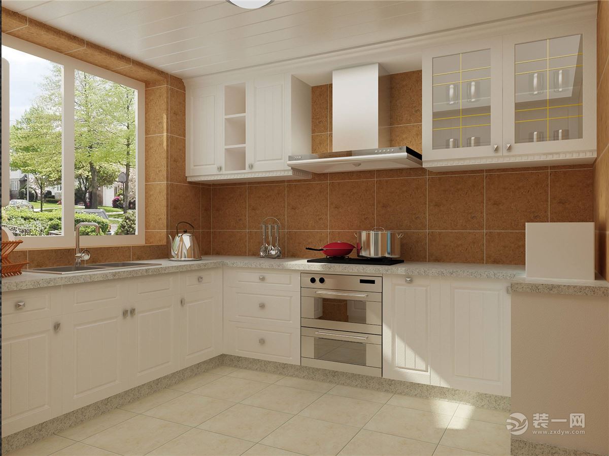 现代风格整体厨房装修效果图整体橱柜