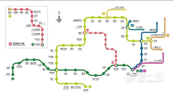 佛山地铁线路图