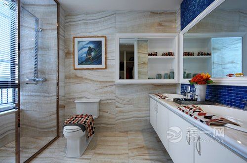 138平四居室新古典风格装修效果图浴室