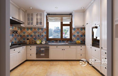 124平米三居室北欧风格设计厨房图