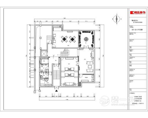 580平现代简约风格设计户型结构图