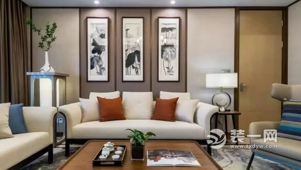 208平米古典新中式四居室装修设计图